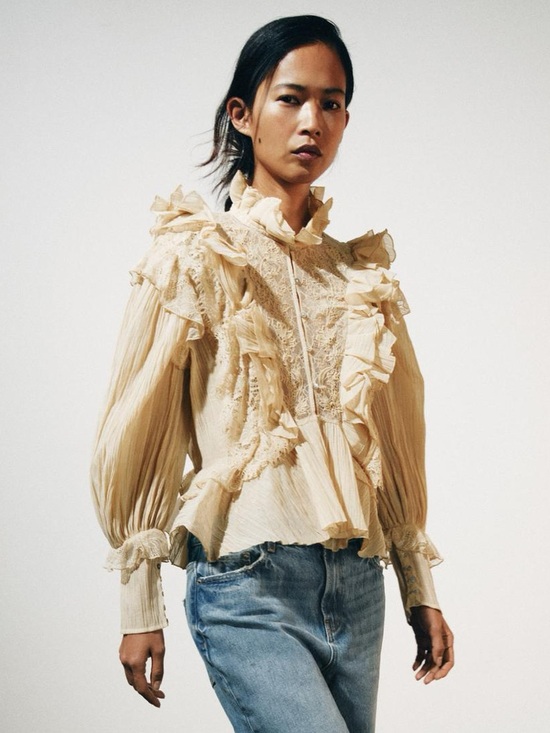 Zara Tops - ZARA ZW COLLECTION ROMANTIC RUFFLED SHIRT